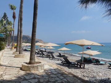 Pissouri Bay beach - resort in the Limassol area