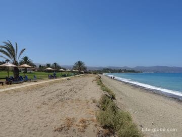Beach near the hotel Natura Beach And Villas, Polis, Cyprus