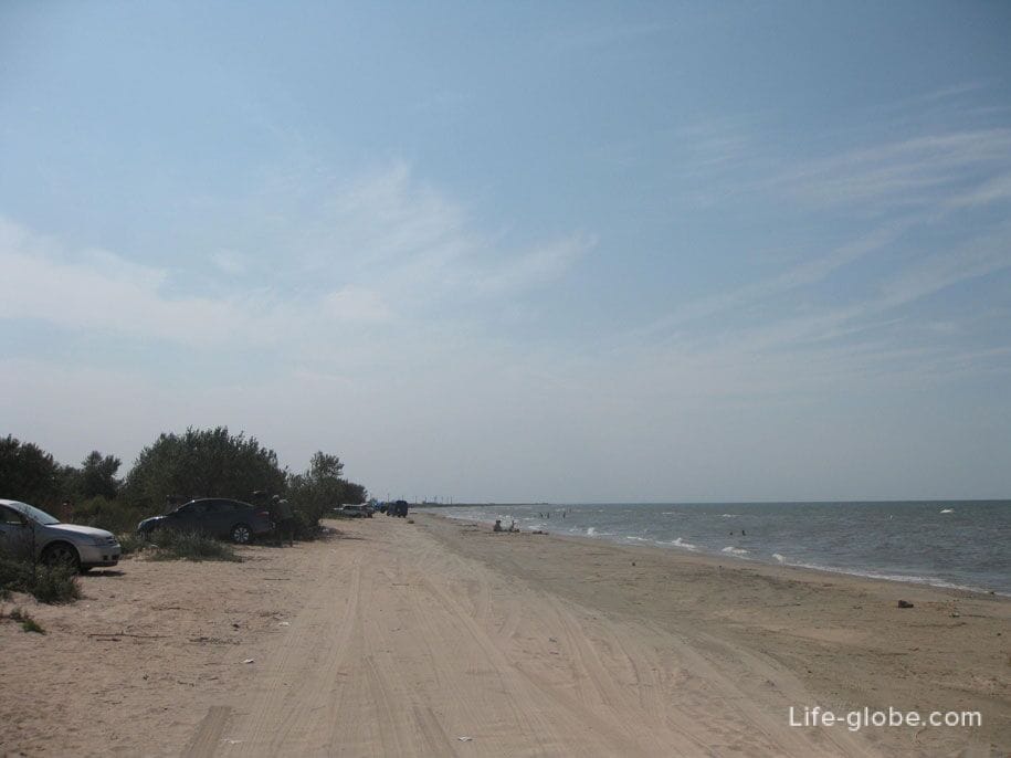 Дикие пляжи Азовского моря возле Ачуево