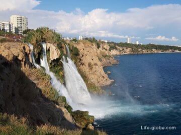 Нижний Дюденский водопад (водопад Лара или Карпузкалдыран) и парк Дюден, Анталия (Aşağı Düden Şelalesi, Düden Parkı) 