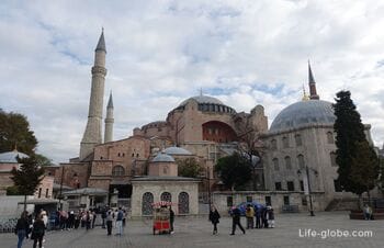 Hagia Sophia in Istanbul (Ayasofya Camii) - mosque, an example of Byzantine culture