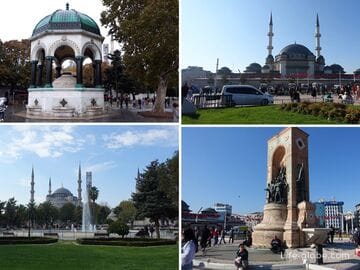 The main squares of Istanbul: Taksim and Sultanahmet - the two hearts of the city
