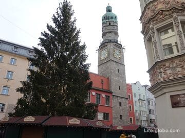 Городская башня в Инсбруке (Stadtturm) - лучшая смотровая площадка центра города