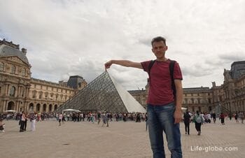 Пирамида Лувра, Париж (Pyramide du Louvre) - стеклянный символ дворца-музея