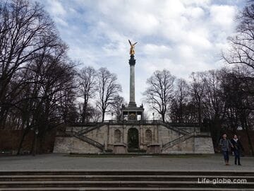 Ангел мира, Мюнхен (Friedensengel) - мемориал и смотровая площадка
