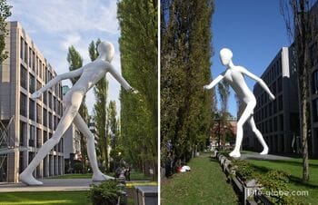 Sculpture «Walking Man» in Munich