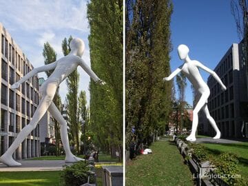 Скульптура «Шагающий человек» в Мюнхене (Walking Man)