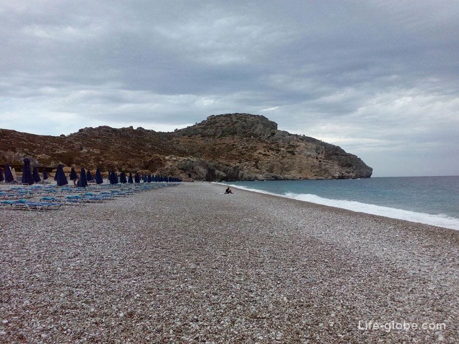Пляж возле Фалираки, Родос, Греция