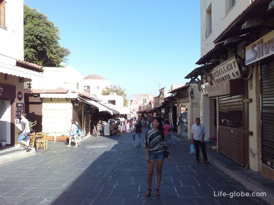 Торговые улицы Старого города Родоса, Греция