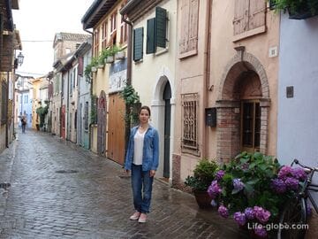 The historic quarter of the district of San Giuliano, Rimini (Borgo San Giuliano)