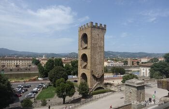 Ворота Святого Николая, Флоренция (Porta San Niccolo) - башня с фреской и обзорной площадкой 