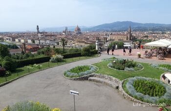 Площадь Микеланджело, Флоренция (Piazzale Michelangelo), с панорамными видами и Давидом Микеланджело