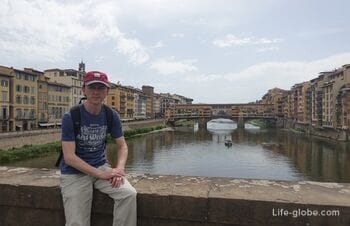 Arno River in Florence: bridges, embankments (lungarno), photo, description