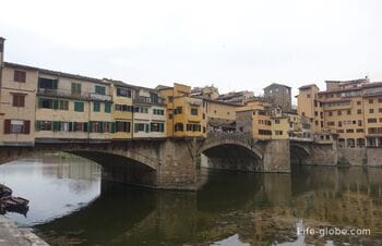 Мост Понте-Веккьо во Флоренции (Ponte Vecchio, Старый мост) - Золотой мост