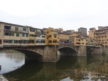 Мост Понте-Веккьо во Флоренции (Ponte Vecchio, Старый мост) - Золотой мост