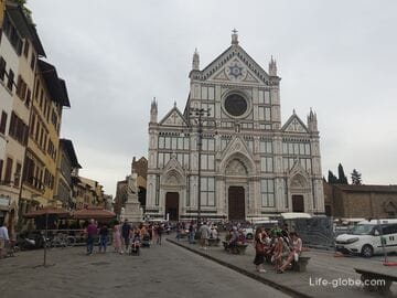 Площадь Санта-Кроче, Флоренция (площадь Святого Креста, Piazza Santa Croce) - одна из главных в городе