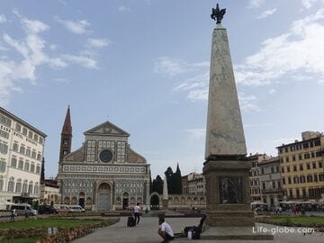 Площадь Санта-Мария-Новелла, Флоренция (Piazza Santa Maria Novella) - одна из прекрасных в городе