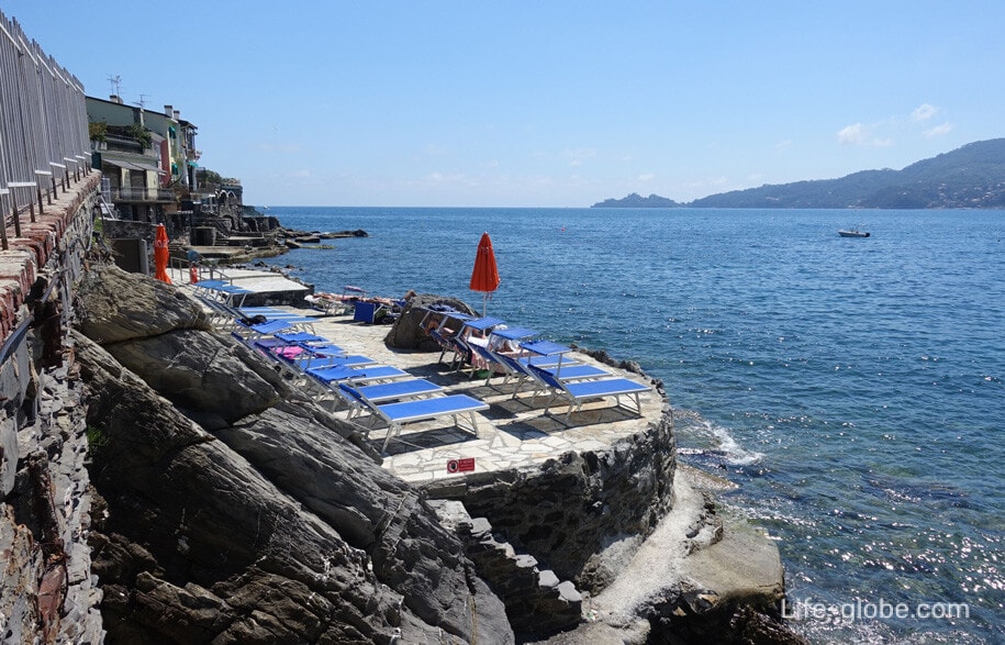 Beaches Rapallo. Coastal Rapallo