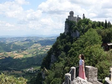 Three towers of San Marino (Guaita, Cesta and Montale) - a symbol of the republic