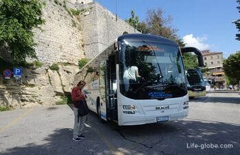 How to get from Rimini to San Marino: taxi, car, bus, excursions