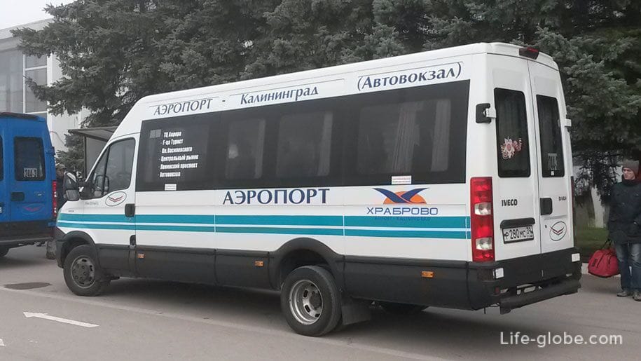 Автобус 244э калининград маршрут остановки из аэропорта