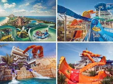 Аквапарк Атлантис, Дубай (Aquaventure waterpark) + дельфинарий, аквариум и пляж