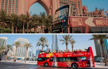 Reisebusse in Dubai (Hop-On Hop-Off): routen, haltestellen, preise, websites