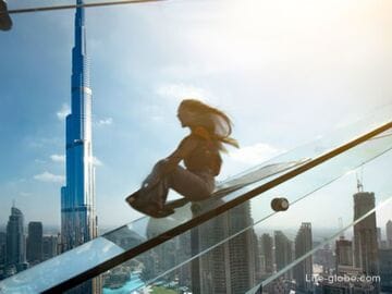 Sky Views Дубай: смотровая, горка, прогулка по краю, ресторан и отель