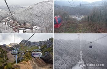 Cable cars in Krasnaya Polyana (Esto-Sadok): types, prices, tickets, what they are, where they are