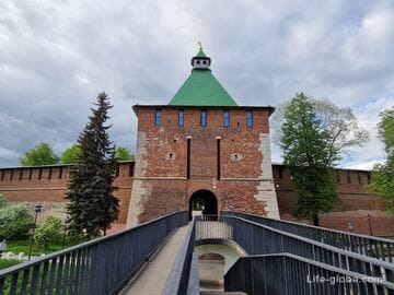 Никольская башня Кремля Нижнего Новгорода: выставка, смотровая, посещение, фото