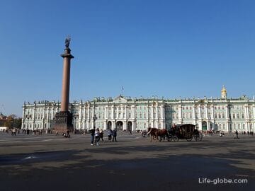 Palace Square in St. Petersburg - the main square of the city: photos, videos, objects, description