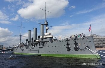 Cruiser Aurora in Saint Petersburg - museum ship