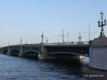 Троицкий мост, Санкт-Петербург: развод, описание, фото, история