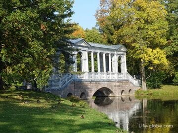 Мраморный мост в Екатерининском парке, Царское Село (Пушкин, Санкт-Петербург)