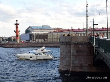 Биржевой мост в Санкт-Петербурге: развод, фото, описание, история