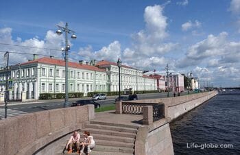 Университетская набережная, Санкт-Петербург: фото, здания, музеи, описание