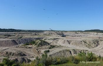 Observation deck of the Amber Combine (Primorsky quarry)