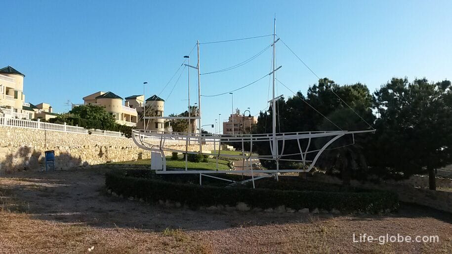 Park of the old tower in Torrevieja