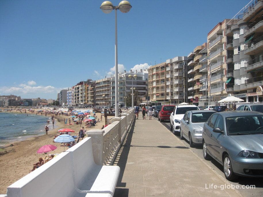 Quay-sidewalk, Los Locos beach, Torrevieja