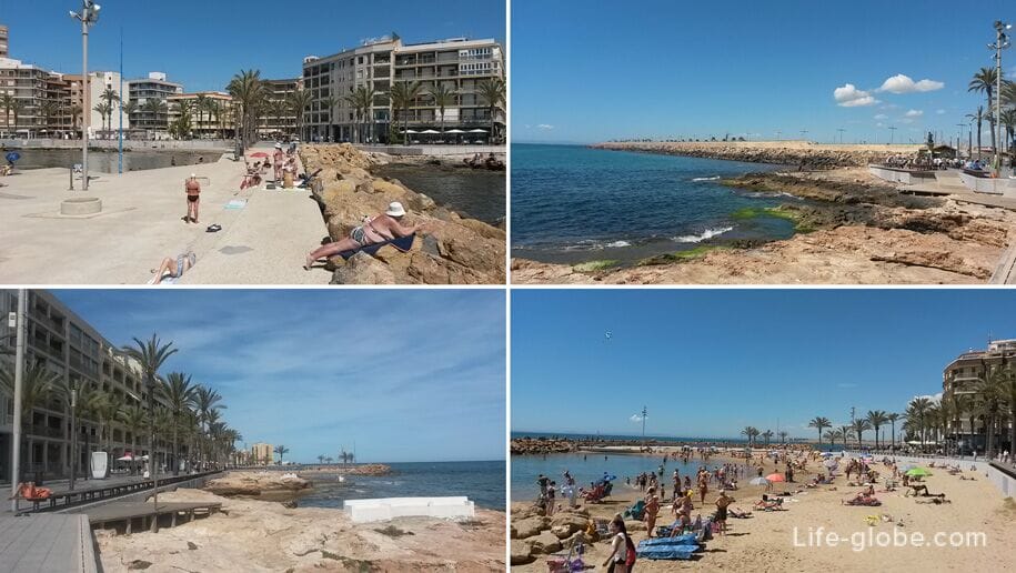 Beaches of Torrevieja - the center of Torrevieja