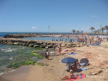 Beaches of Torrevieja. Coast in Torrevieja