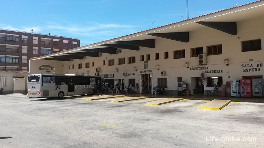 Bus station in Torrevieja