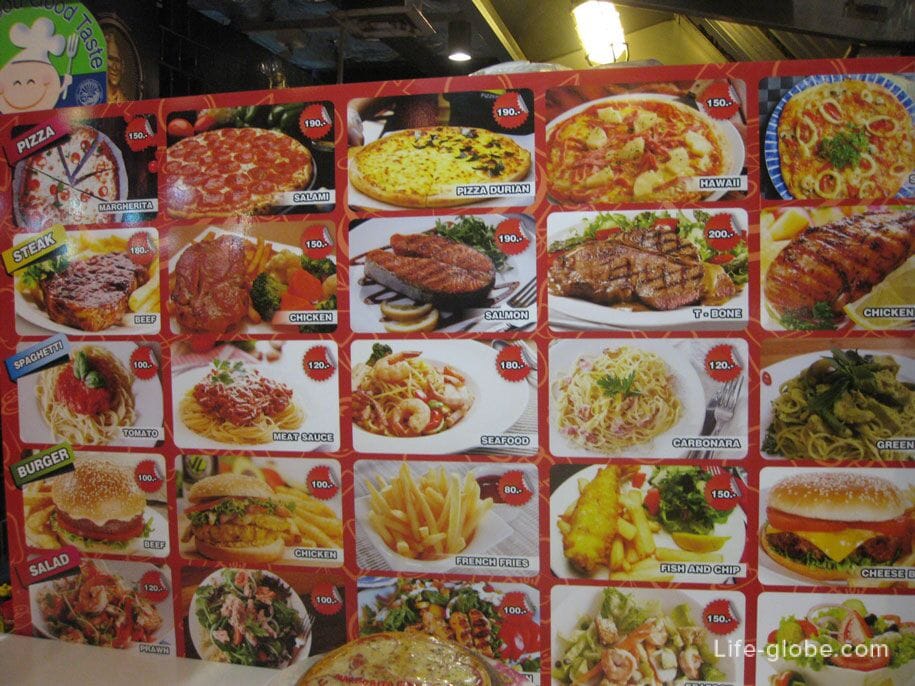 Food Bazaar prices at Jungceylon mall, Patong, Phuket