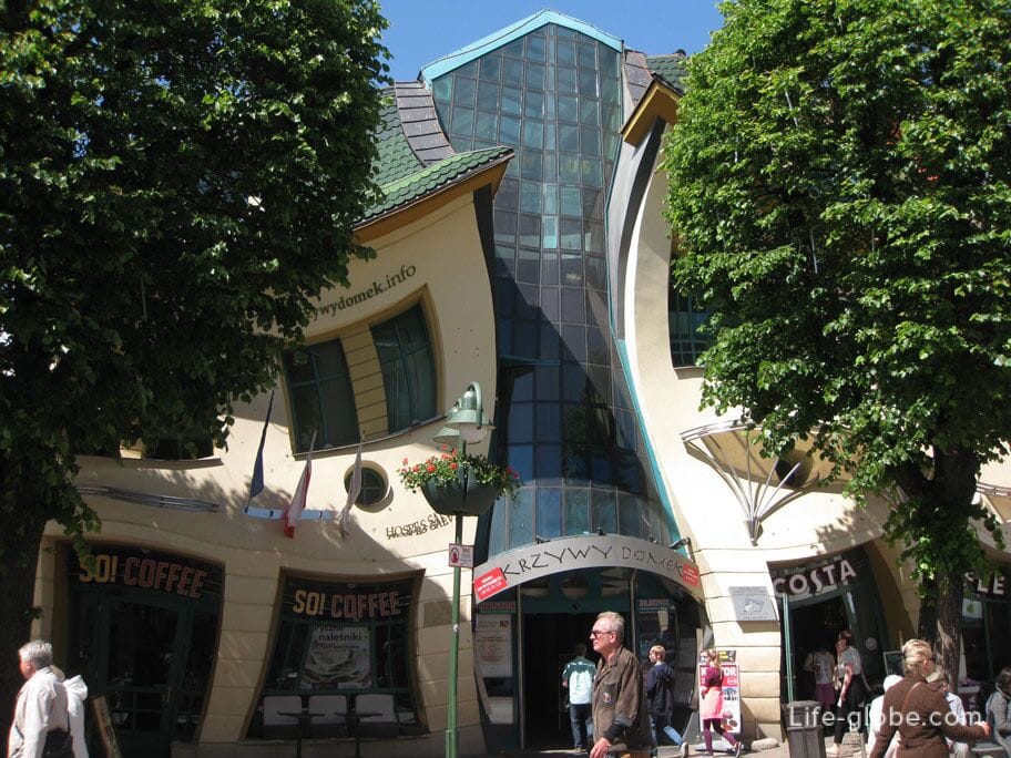 Crooked house in Sopot Poland