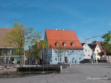 Walk around Memmingen. Street photography, General information, places of interest