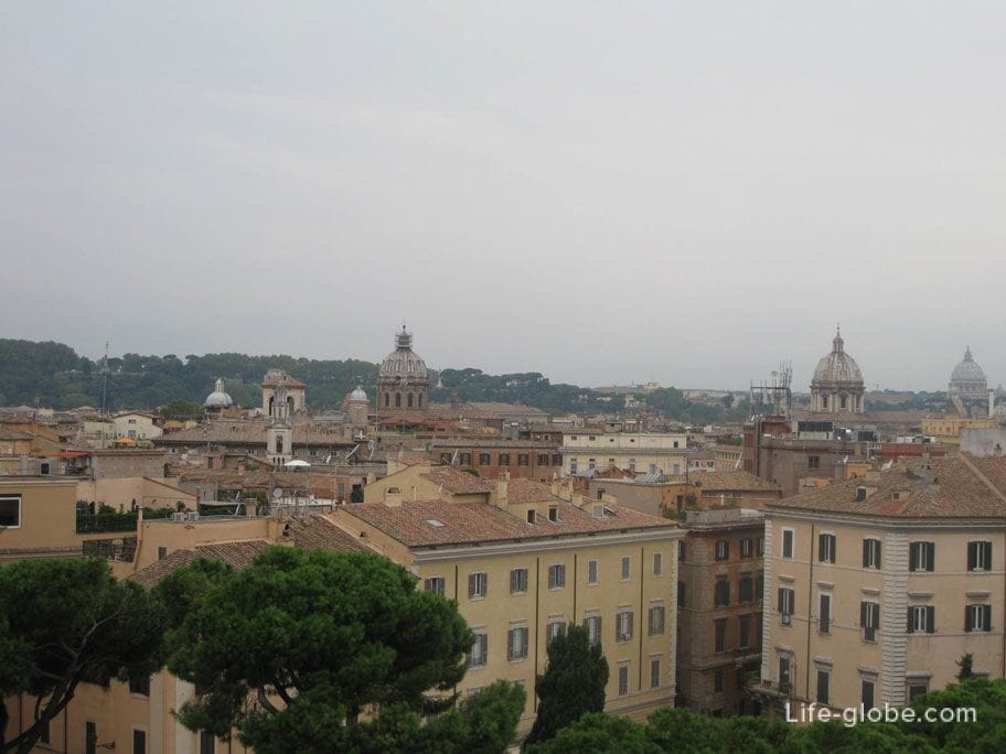 панорама Рима со смотровой площадки Витториано
