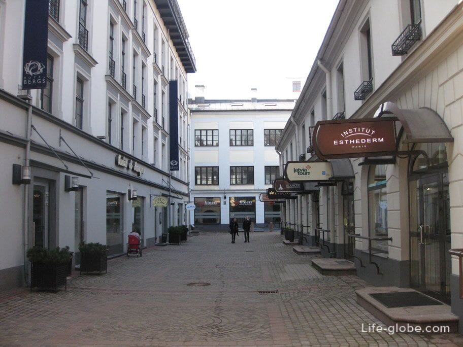 the most elite shopping center in Riga is the Berg Bazaar