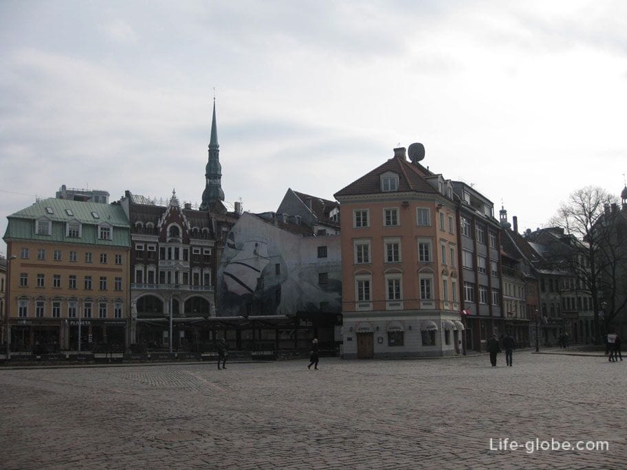 architecture of the Dome Square, Riga, Latvia