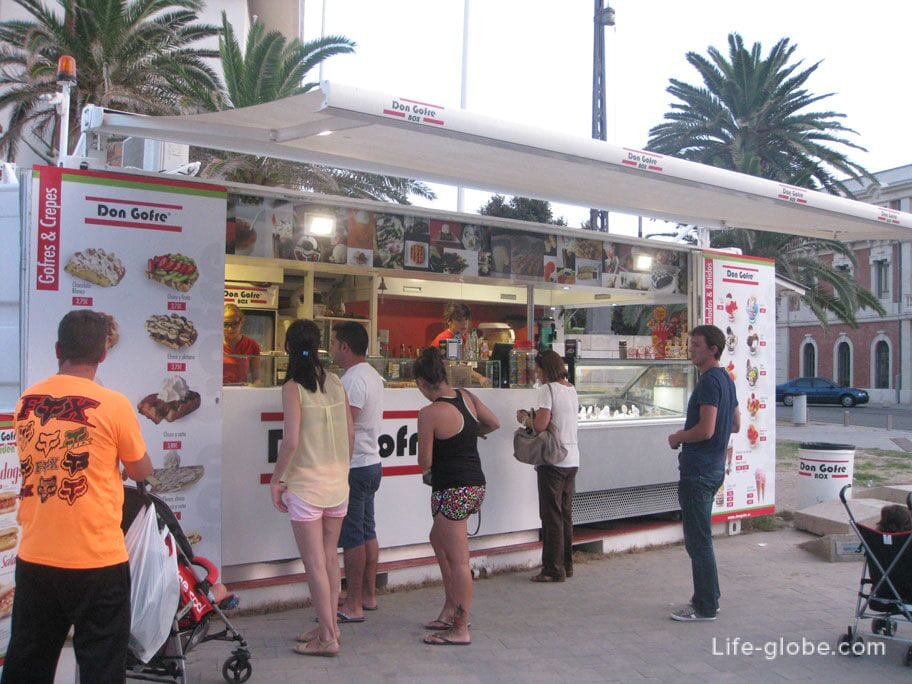 snack stand in Alicante