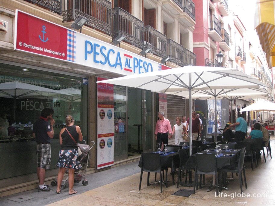 restaurant Pesca al Peso Alicante